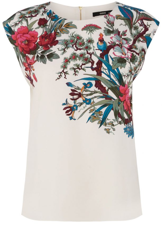 Oasis SS14 Botanical Shell Top, £38