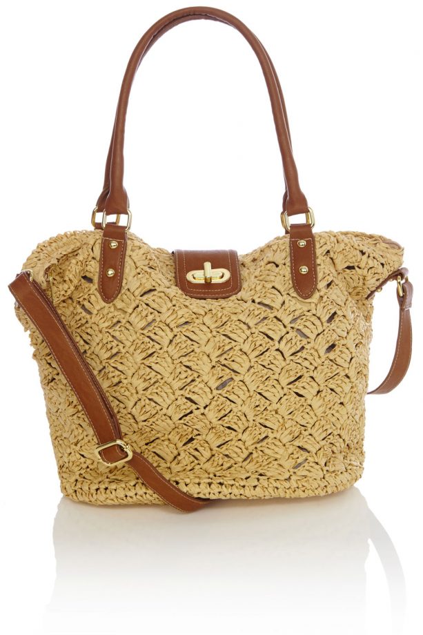 Oasis SS14 Crochet Shopper, £28
