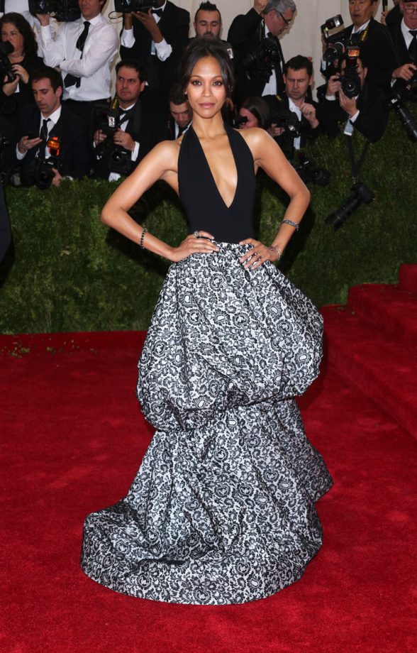 Zoe Saldana At The Met Ball, 2014
