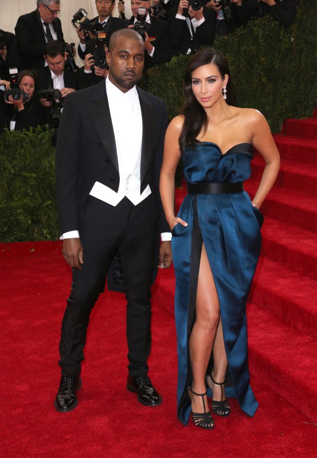 Kayne West And Kim Kardashian At The Met Ball, 2014