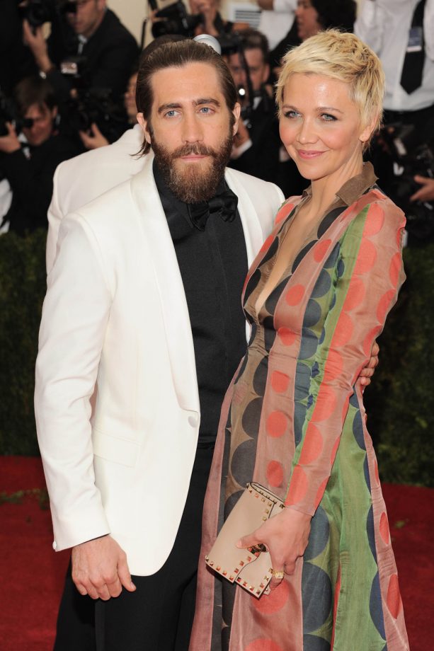 Jake Gyllenhaal And Sister Maggie Gyllenhaal At The Met Ball, 2014