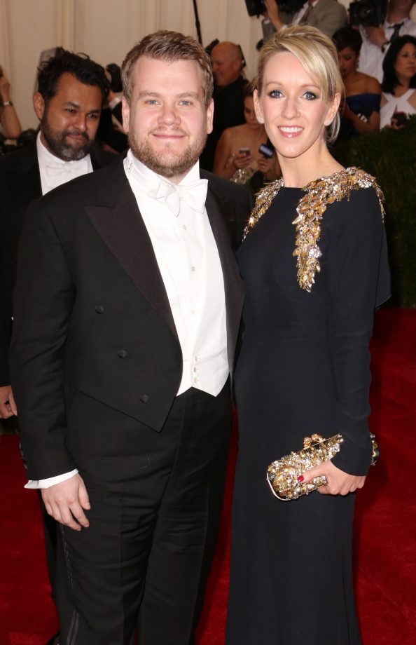 James Corden And Wife At The Met Ball, 2014
