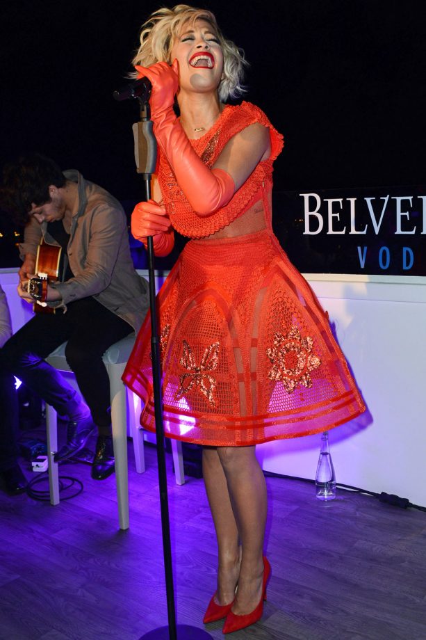 Rita Ora Performs At The Belvedere Silver Sabre Party At Cannes Film Festival, 2014