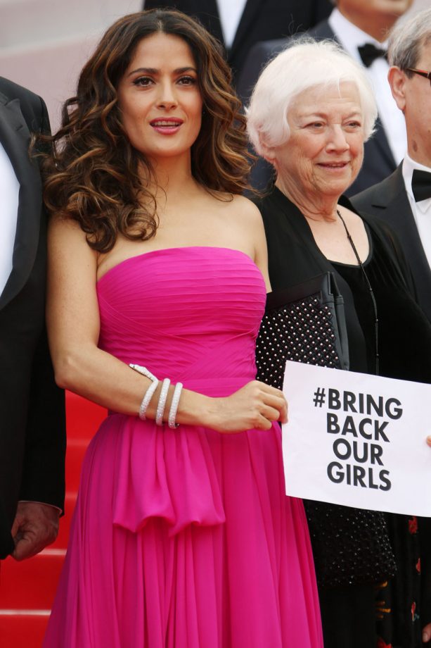 Salma Hayek At The 'Saint Laurent' Premiere At Cannes Film Festival, 2014