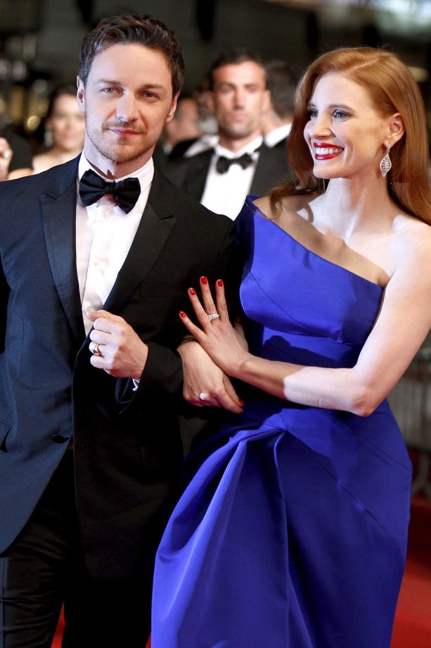 James McAvoy And Jessica Chastain At 'The Disappearance Of Eleanor Rigby' Premiere At Cannes Film Festival, 2014
