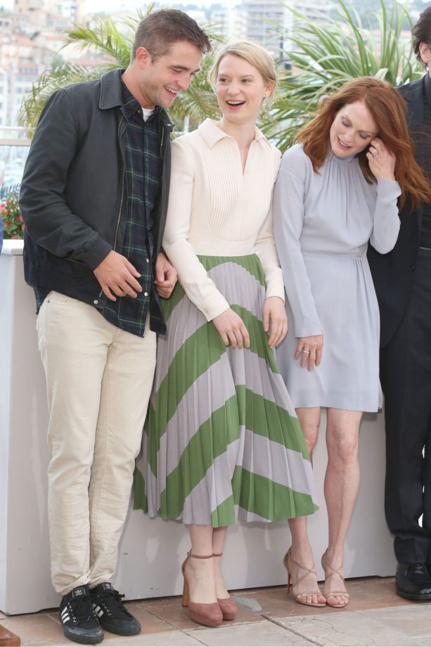 Robert Pattinson, Mia Wasikowska And Julianne Moore At The 'Maps To The Stars' Photocall At Cannes Film Festival, 2014