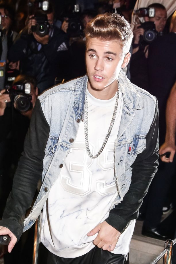 Justin Bieber At The Roberto & Eva Cavalli Dinner At Cannes Film Festival, 2014