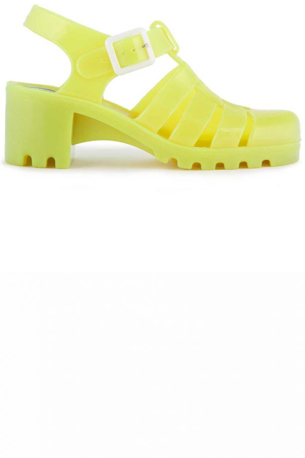 Office JuJu Neon Yellow Jelly Sandals, £25