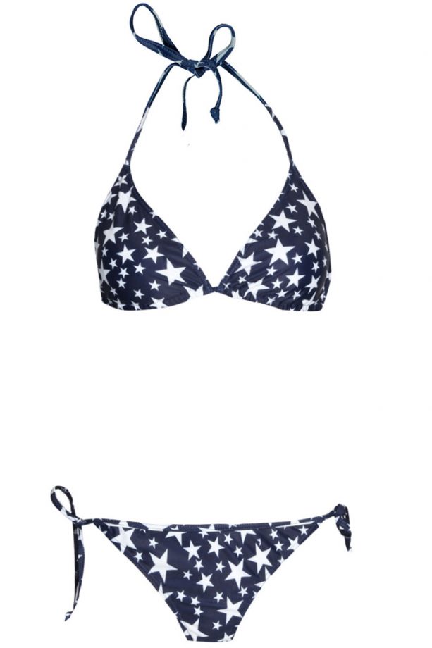 Boohoo Star Print Triangle Bikini, £14