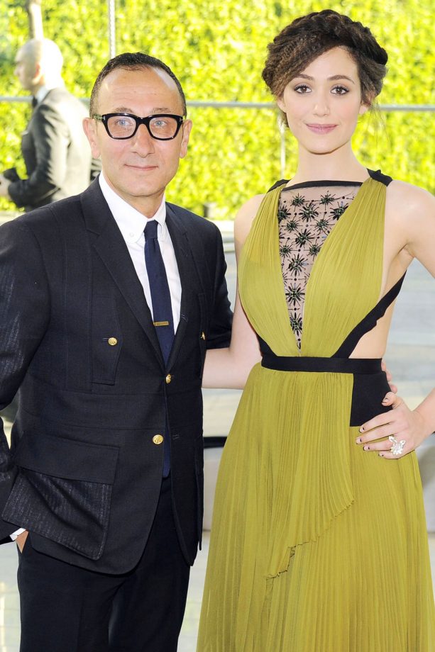 Emmy Rossum And Gilles Mendel At The CFDA Fashion Awards, 2014