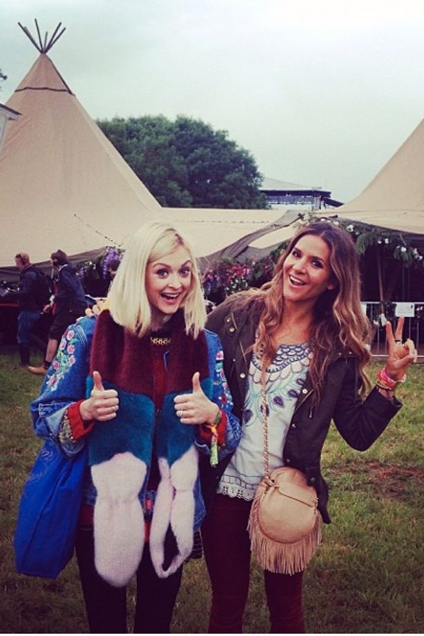 Fearne Cotton And Amanda Byram Soak Up The Scene At Glastonbury, 2014