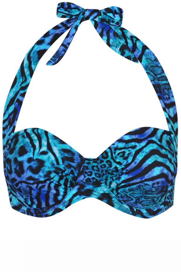George Animal Print Dual Cup Bikini Top, £8