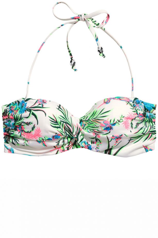 H&M Print Bikini Top, £12.99