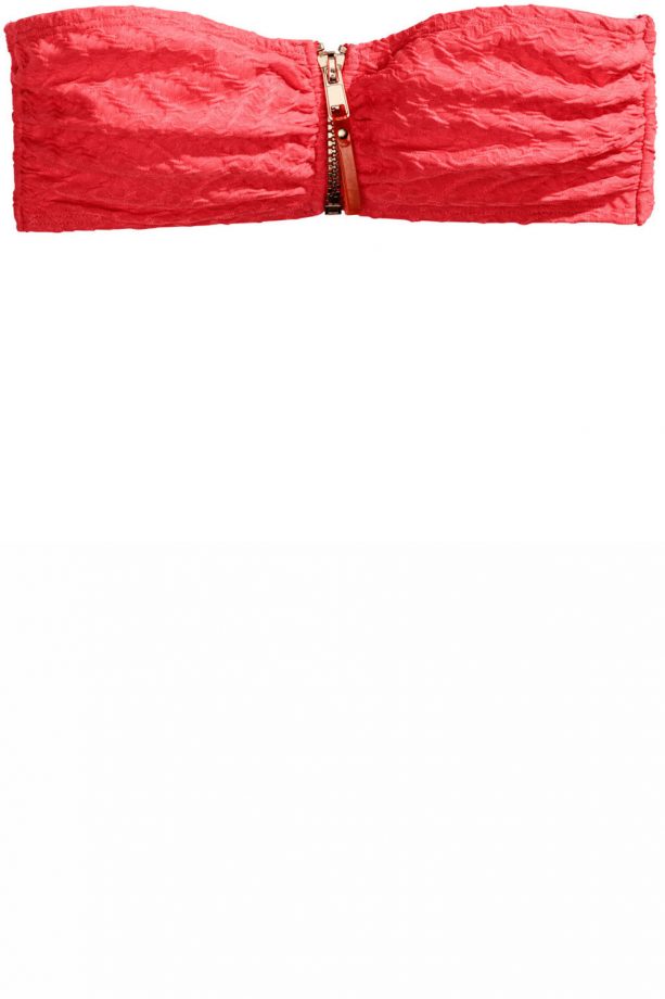 H&M Zip Bikini Top, £12.99