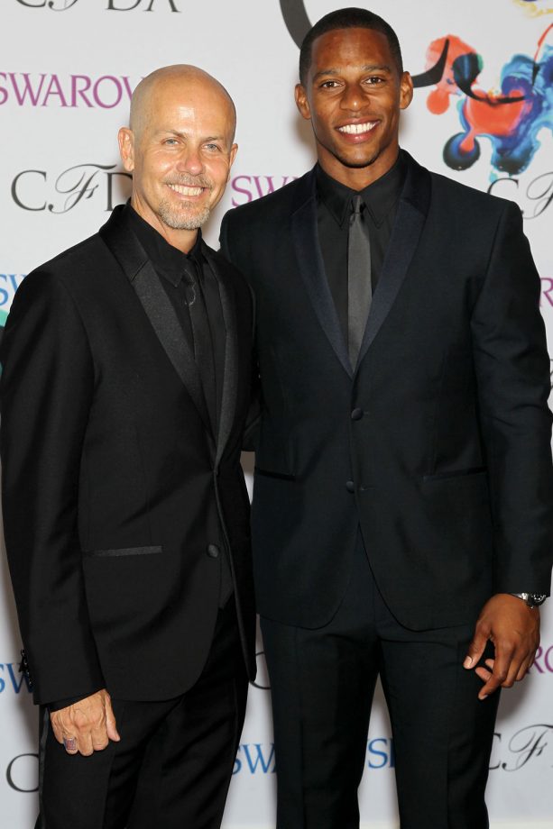 Italo Zucchelli And Victor Cruz At The CFDA Fashion Awards, 2014