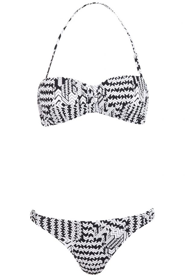 Miss Selfridge Mono Ikat Bikini, £25