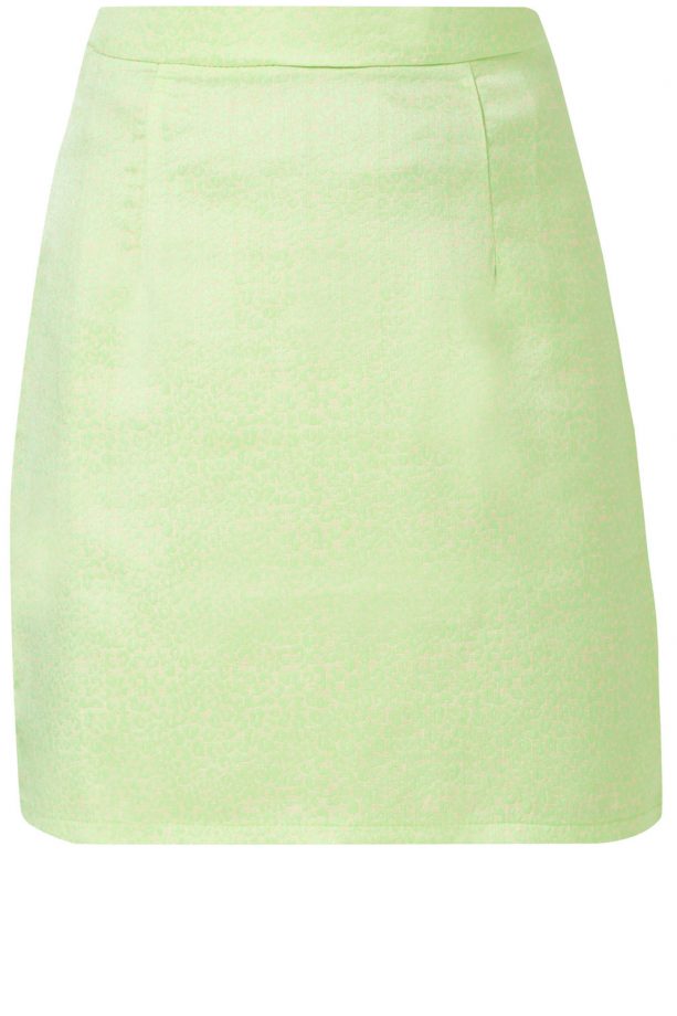 New Look Neon Lime Animal Print Skirt, £20