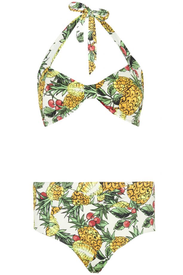 Primark Fruit Print Halter Bikini Top, £6 And High Waist Pants, £5