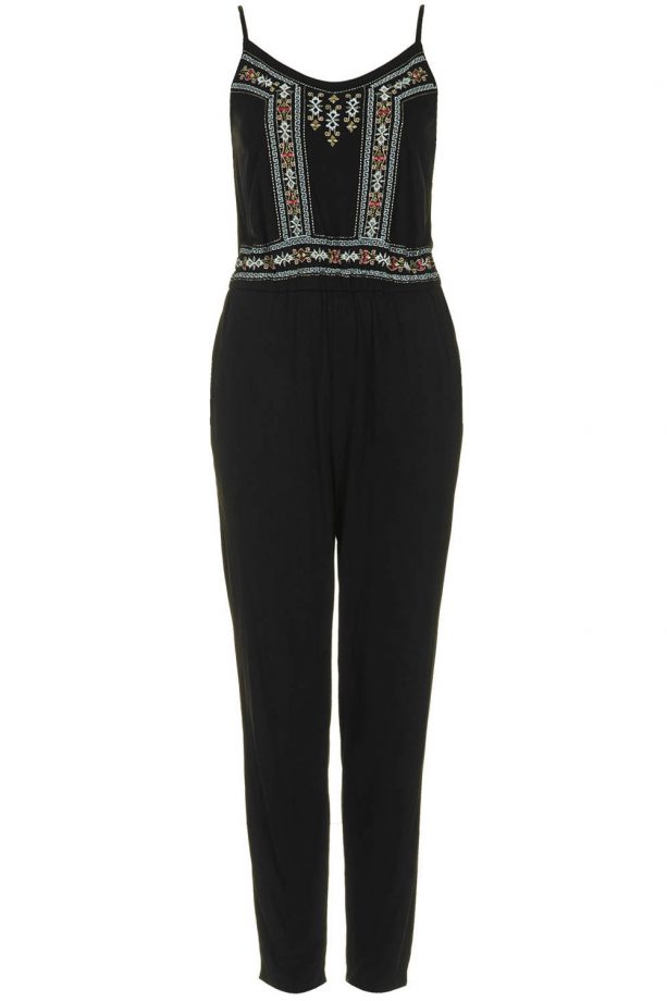 Topshop Embroidered Strappy Jumpsuit, £32