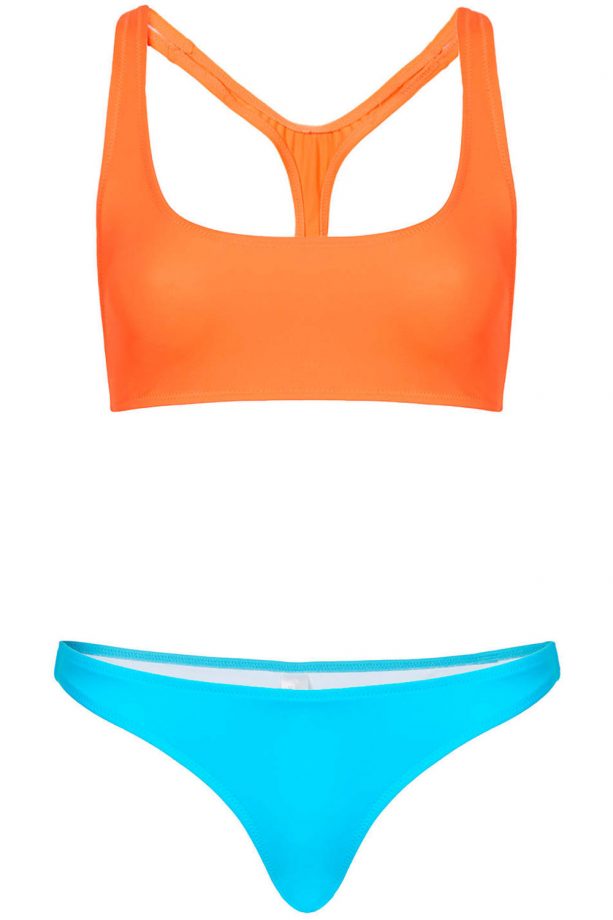 Topshop Fluro Racerback Bikini By ASHISH X, £45