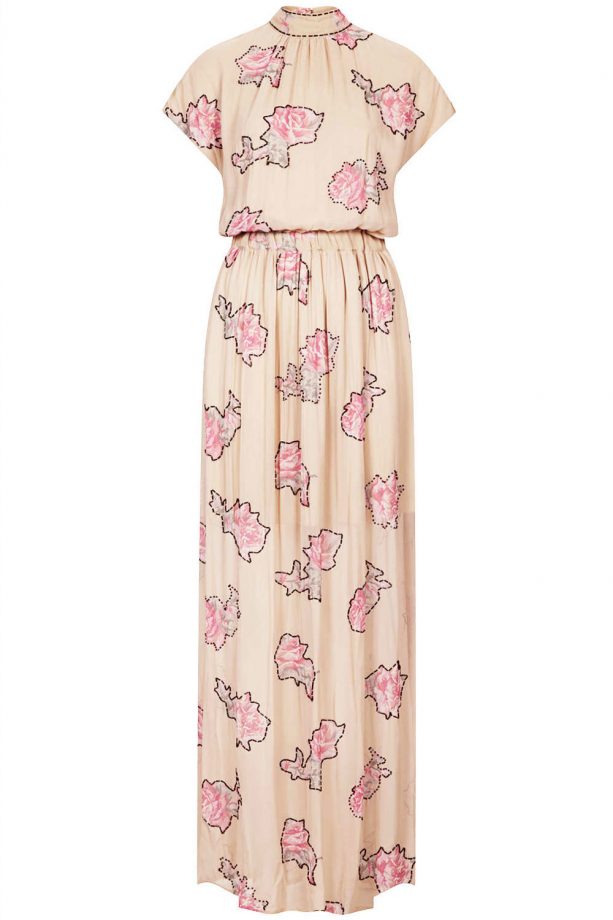 Topshop LIMITED EDITION Rose Embellished Maxi Dress, £180
