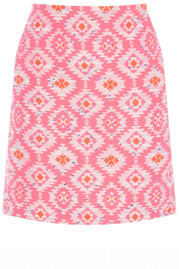 Warehouse Neon Aztec Skirt, £45