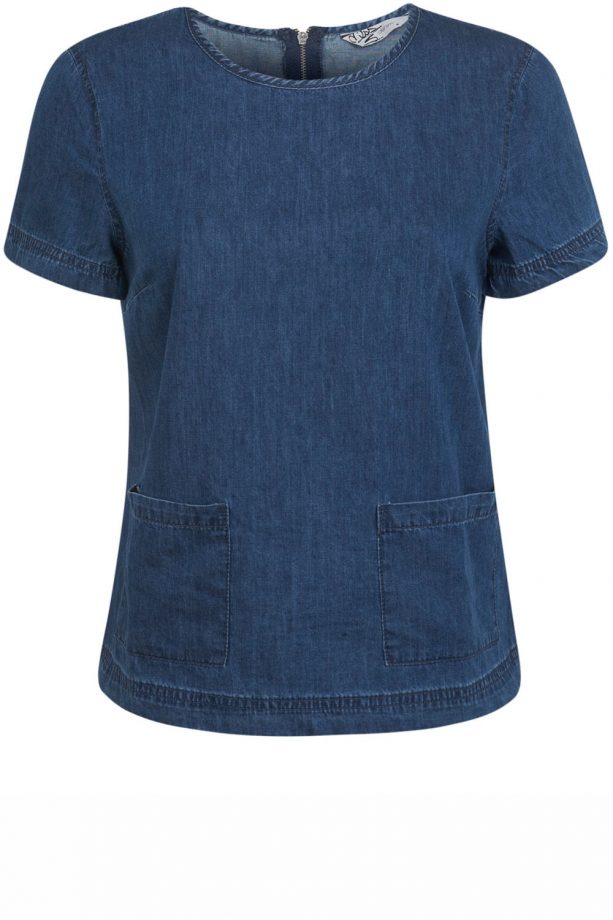 Miss Selfridge Denim T-Shirt, £29