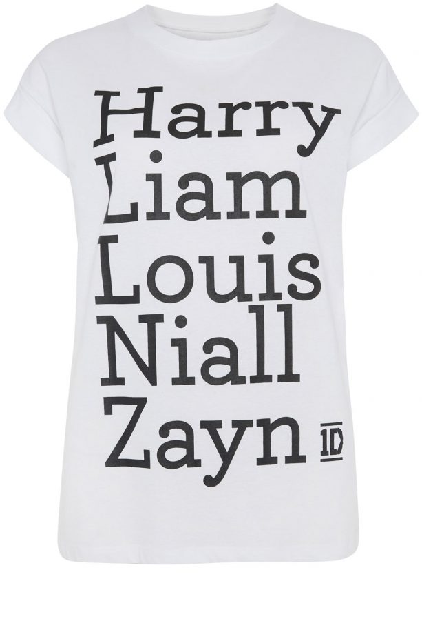 Primark High Summer 2014 1D Name Roll Tee, £8