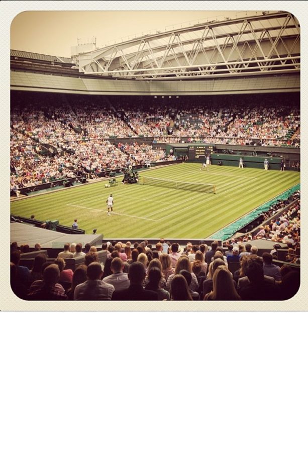 Alexa Chung Shares Sneaky Snap Of Centre Court At Wimbledon, 2014
