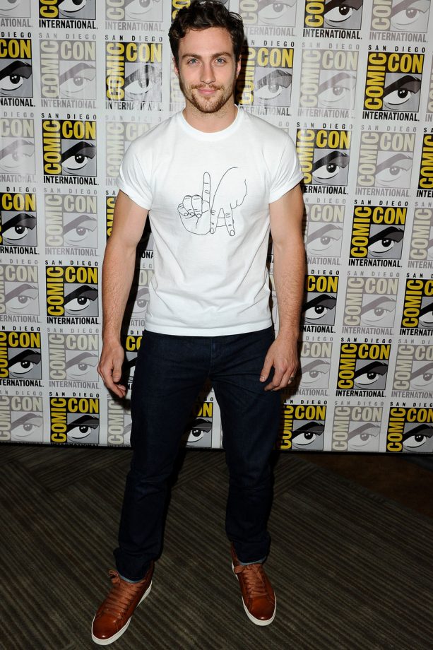 Aaron Taylor-Johnson Goes Casual For Comic-Con, 2014