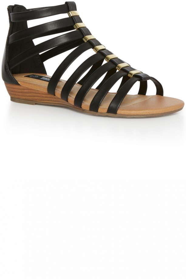 Primark High Summer 2014 Black Gladiator Low Wedges, £10