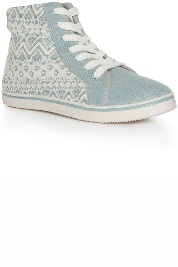Primark High Summer 2014 Blue Crochet High Tops, £10