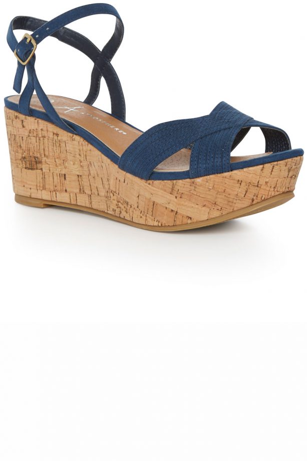 Primark High Summer 2014 Blue Cork Platforms, £12