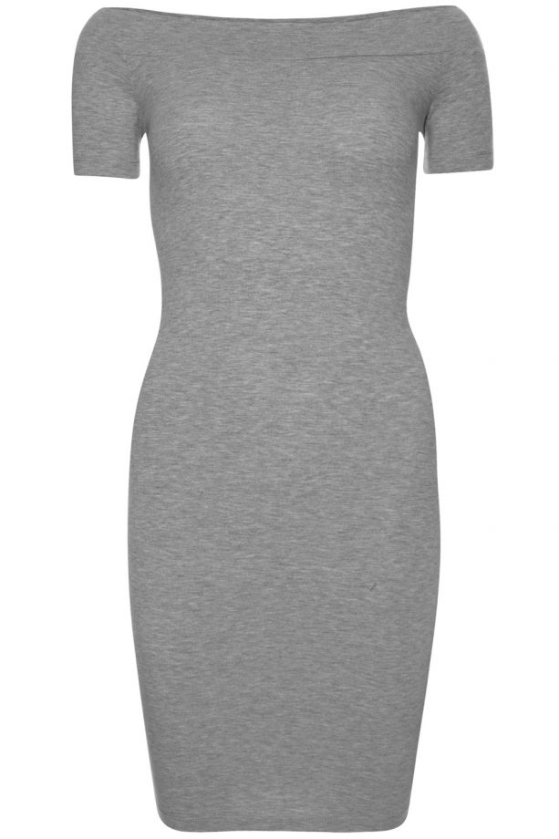Primark High Summer 2014 Bodycon Bardot Dress In Grey, £5