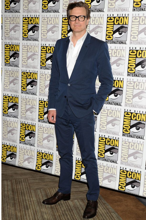Colin Firth Looks Dapper At Comic-Con, 2014