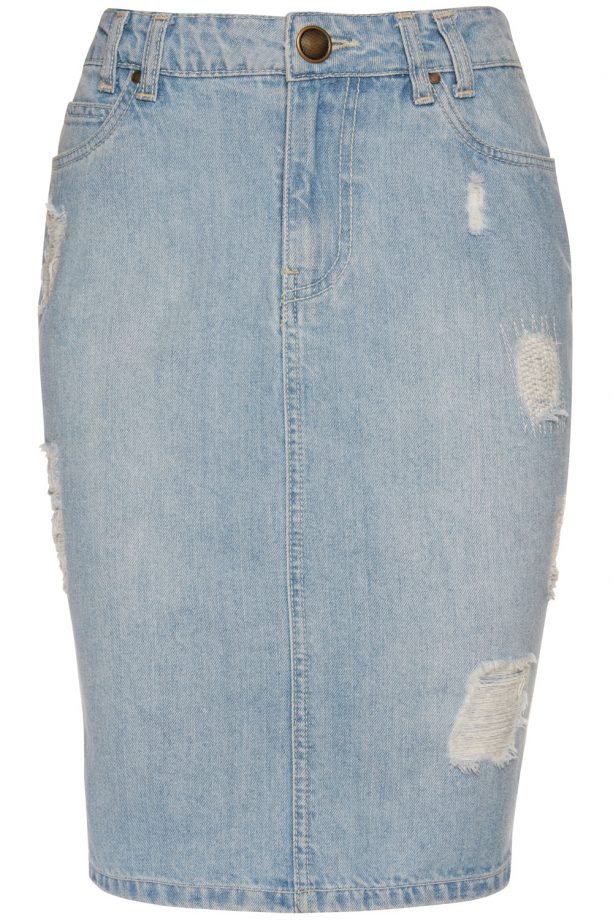 Primark High Summer 2014 Denim Pencil Skirt, £10
