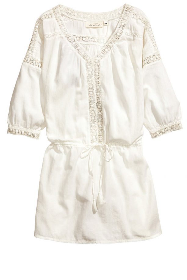 H&M Cotton Tunic With Lace, £29.99