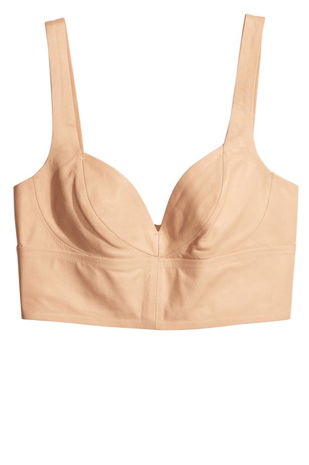 H&M Leather Bustier, £69.99