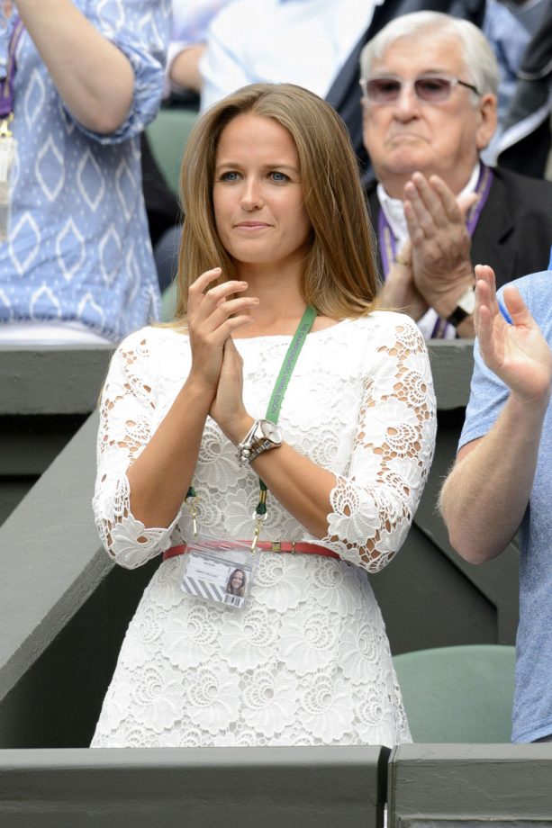 Kim Sears Cheers On Boyfriend Andy Murray At Wimbledon, 2014