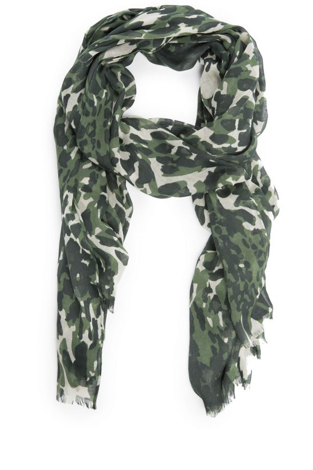 Mango Camo Scarf, £7.99