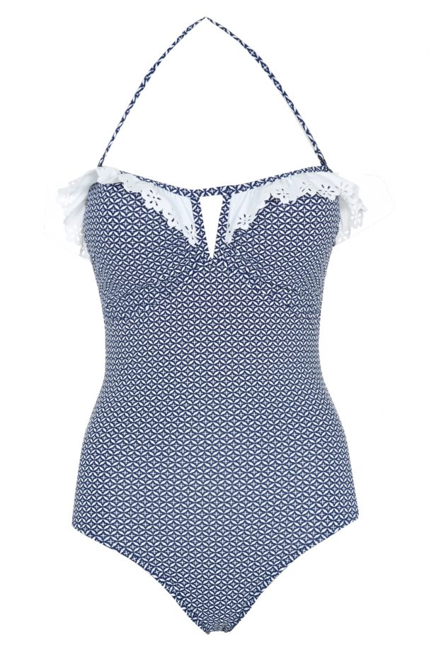 Primark High Summer 2014 Navy Frill Swimsuit, £10