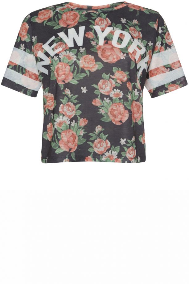 Primark High Summer 2014 New York Floral Baseball Tee, £5