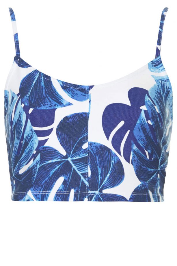 Topshop Palm Print Bralet, £12