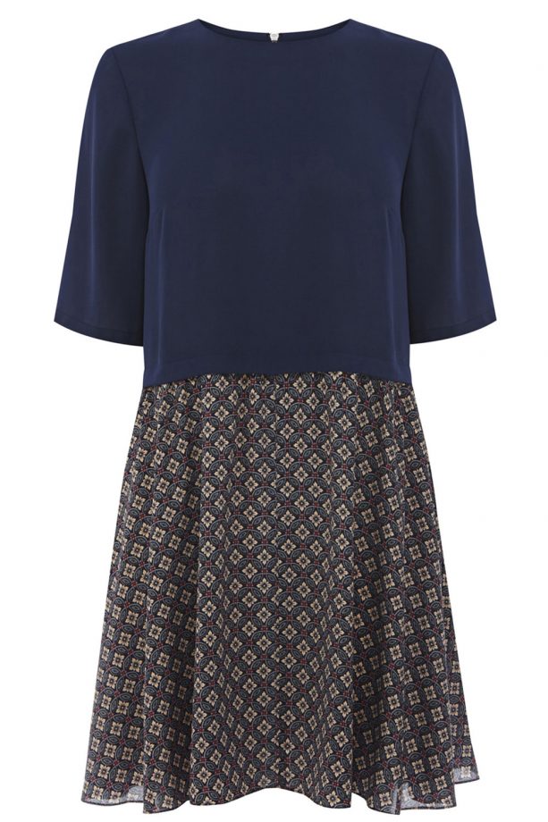 Warehouse Blue Geo Print Dress, £25