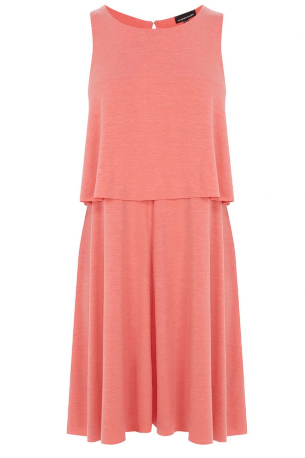 Warehouse Pink Two Tier Dress, £35