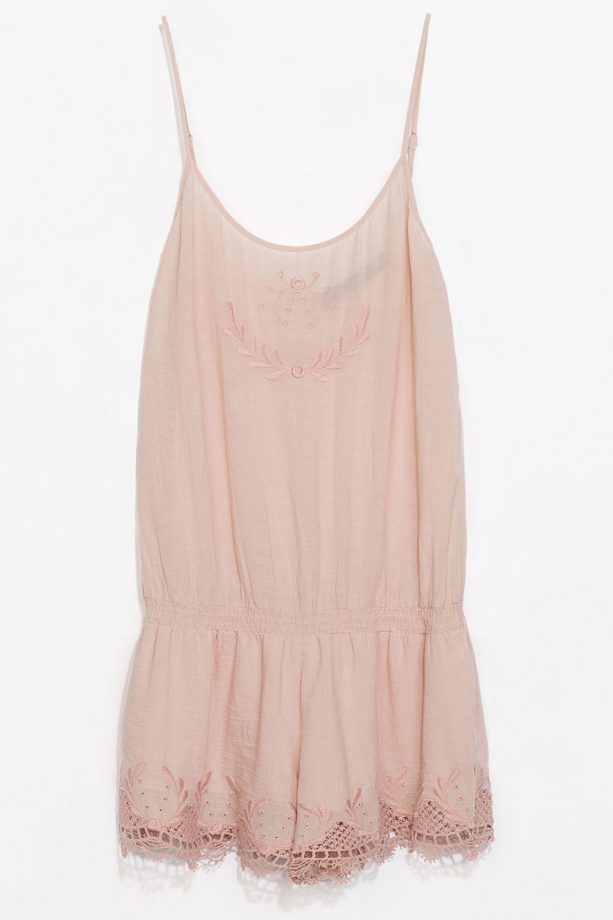 Zara Embroidered Sleeveless Jumpsuit, £17.99