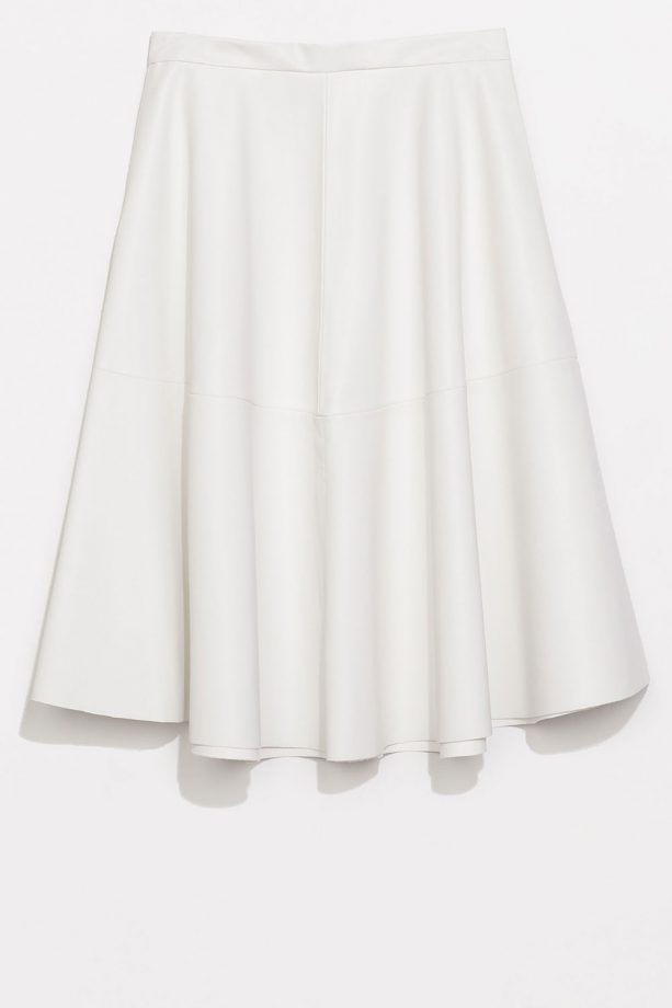 Zara Faux Leather Flared Skirt, £39.99