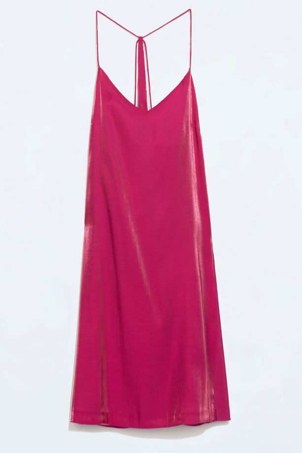 Zara Pink Satin Slip Dress, £35.99