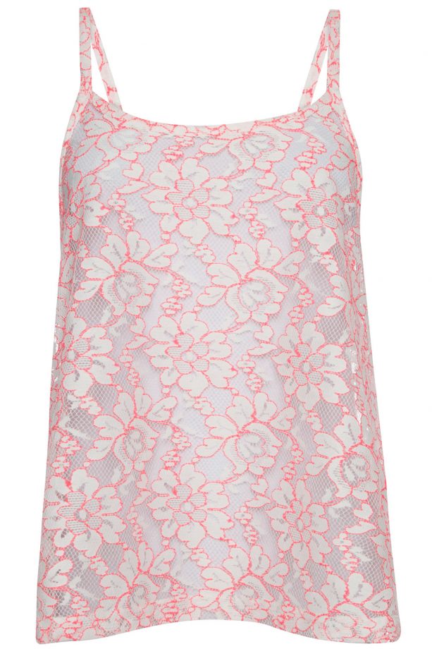 Primark High Summer 2014 Pink Corded Lace Cami, £5
