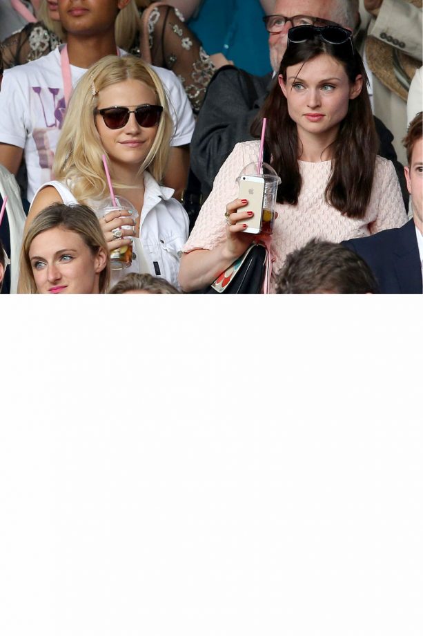 Pixie Lott And Sophie Ellis-Bextor Keep Cool At Wimbledon, 2014